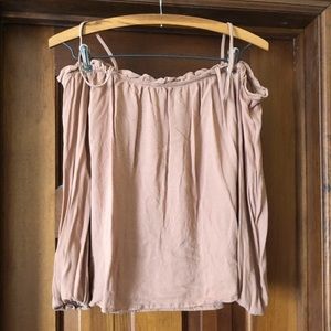 Peach off the Shoulder Top
